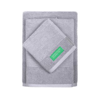 Комплект 3 кърпи за баня Benetton Casa в сиво