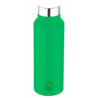 Стоманена бутилка за вода Benetton Casa 750 мл зелен мат