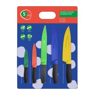 Комплект цветни ножове с незалеващо покритие Benetton Casa