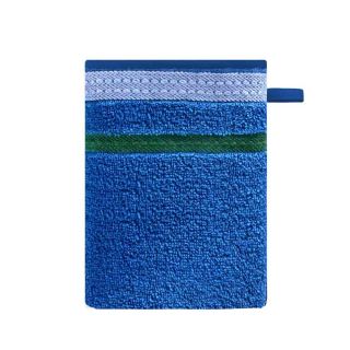 Комплект кърпи и ръкавици кисе за баня Benetton Casa 4 броя синьо