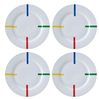 Комплект 4 основни чинии за хранене Benetton Casa