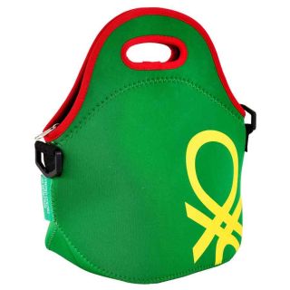 Неопренова чанта за обяд Benetton Rainbow зелена