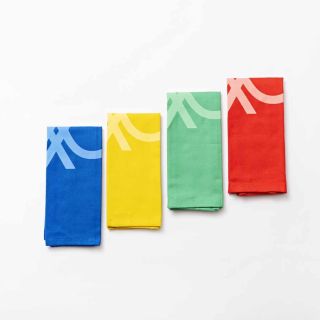 Комплект цветни подложки за хранене и сервиране Benetton Casa голямо лого
