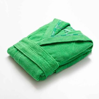 Халат за баня с качулка Benetton Casa M/L зелен
