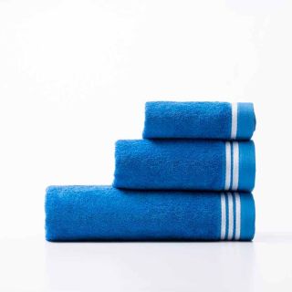 Комплект 3 кърпи за баня с лого Benetton Casa сини
