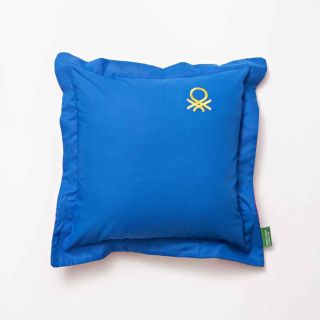 Възглавница 40x40 см с лого Benetton Casa синя