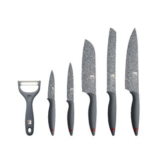Комплект 5 ножа и белачка Bergner Grafito
