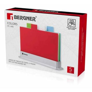 Комплект 5 броя пластмасови дъски за рязане Bergner Colors
