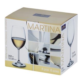 Сет 6 чаши за бяло вино Bohemia Royal Martina 350 мл 