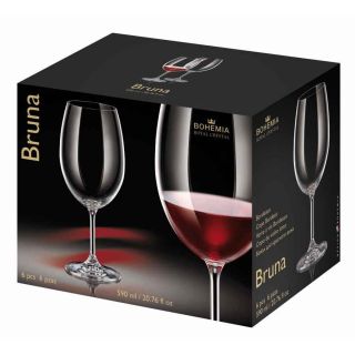 Комплект 6 чаши за червено вино Bohemia Crystal Bruna 590 мл