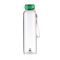 Стъклена бутилка за вода Benetton Casa 550 мл зелена капачка