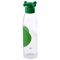 Стъклена бутилка за вода Benetton Casa 500 мл със зелена капачка тип кранче