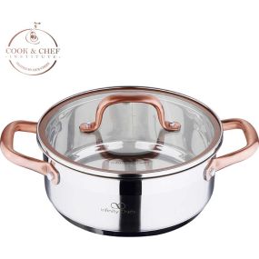 Тенджера с капак Infinity Chefs Copper 20 см 2.3 л
