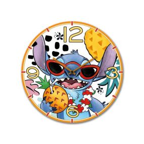 Стенен часовник Disney Stitch 35 см бял