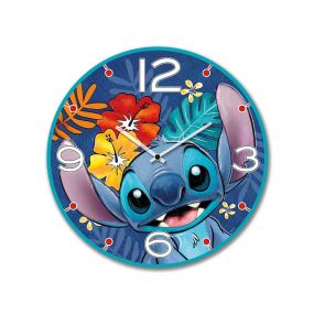 Стенен часовник Disney Stitch 35 см син