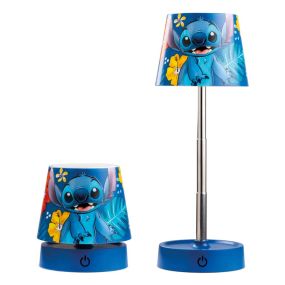 Настолна лампа Disney Stitch 11см синя ABS