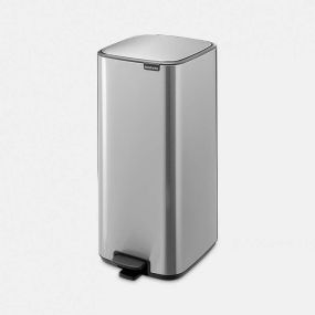 Кош за смет Brabantia Bo Pedal 30 л, Matt Steel Fingerprint Proof