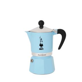 Кафеварка Rainbow Bialetti 3 чаши светло синя