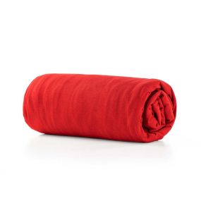 Чаршаф с ластик Benetton Rainbow 100x200x30 cм червен