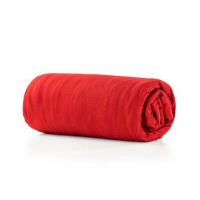 Чаршаф с ластик Benetton Rainbow 160x200x30 cм червен