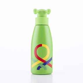 Бутилка за вода Benetton Summer 500 мл зелена, с капачка тип кранче