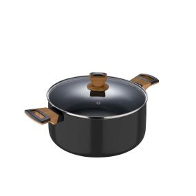 Тенджера с капак Bergner Earth Black 20 см
