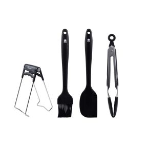 Комплект прибори Masterpro Foodies Collection четка, шпатула, щипки