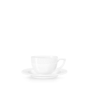 Комплект 2 броя чаши за капучино с чинийки 170ml, Wilmax Diamond