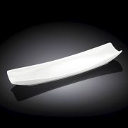Правоъгълно плато Wilmax White 35х11 см