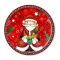 Плато кръгло Egan Christmas, Дядо Коледа 31 см порцелан