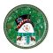 Плато кръгло Egan Christmas, снежен човек 31 см порцелан