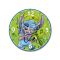 Стенен часовник Disney Stitch 35 см зелен