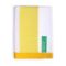 Плажна кърпа Benetton Rainbow 90х160см жълто и бяло