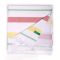 Плажна кърпа Хамам Benetton Rainbow 80х165см розово, жълто и зелено