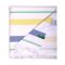 Плажна кърпа Хамам Benetton Rainbow 80х165см синьо и жълто 
