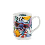 Чаша за чай Disney Stitch 350 мл порцелан бяла