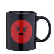 Черна чаша Emoticonworld 330 мл ядосан