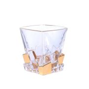 Чаша за уиски Bohemia Jihlava Crack Gold 310ml, 6 броя