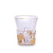 Чаша за уиски Bohemia Jihlava Crack Golden Ice 310ml, 6 броя