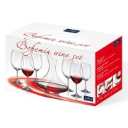 Комплект декантер и 6 броя чаши Bohemia Crystal & Crystalite 31B05-450