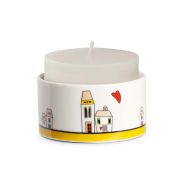 Свещник Egan Le Casette 8х4 см жълт