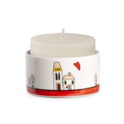 Свещник Egan Le Casette 8х4 см червен