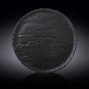 Кръгло плато Wilmax SlateStone Black, 33 см