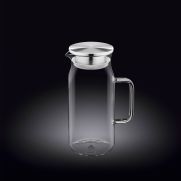 Кана с метален капак Wilmax Thermo Glass 1000 мл термо стъкло