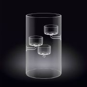 Троен свещник Wilmax Thermo Glass 20 см