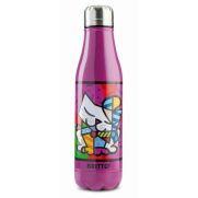 Метална вакуумна бутилка Romero Britto 500 мл котка