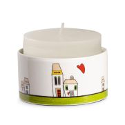 Свещник Egan Le Casette 8х4 см зелен