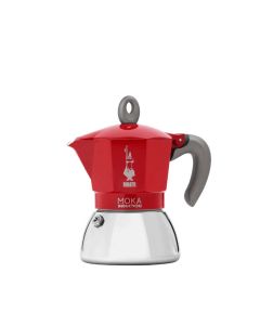 Кафеварка New Moka Bialetti 4 чаши индукционна червена