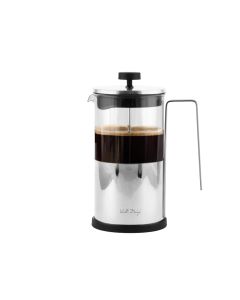 Френска преса за чай и кафе Vialli Design Diamante сребриста 1 л