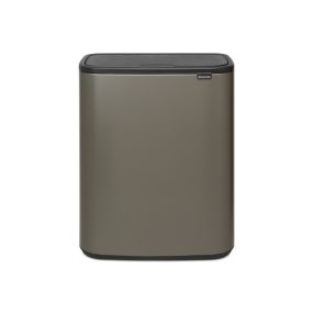 Кош за смет Brabantia Bo Touch 2x30L, Platinum